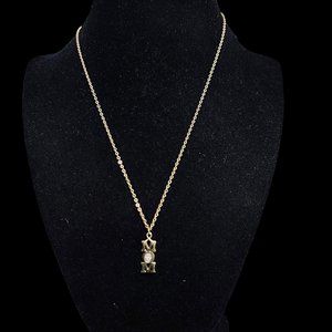 Vintage Avon Gold Tone Cable Chain Mom Necklace (4595)
